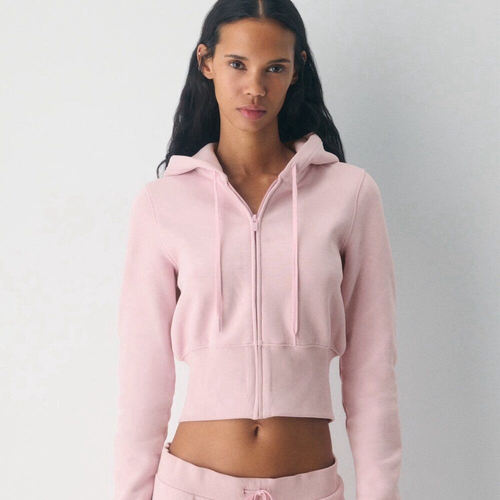 Aritzia Cozy Sweatfleece Snug Hi-Rib Zip Hoodie